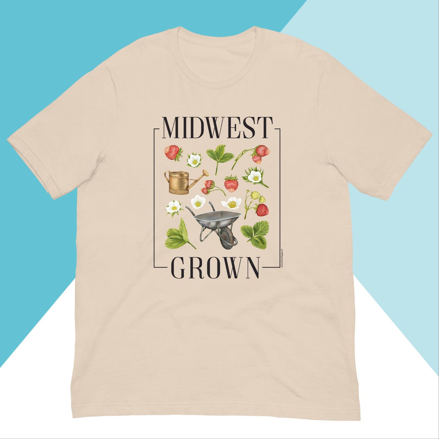 Midwest Grown Gardening Fruit Unisex Shirt North Owl Apparel