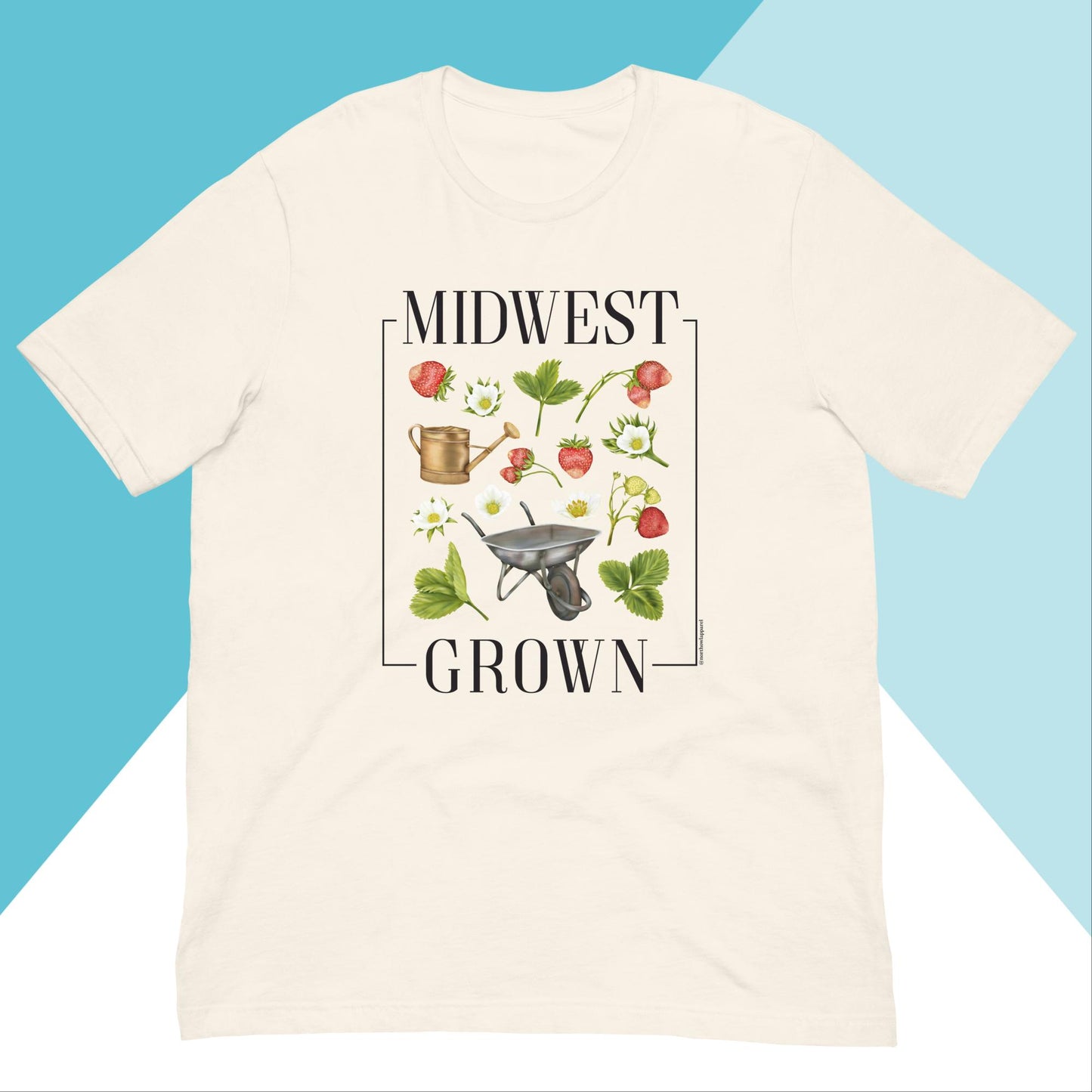 Midwest Grown Gardening Fruit Unisex Shirt North Owl Apparel