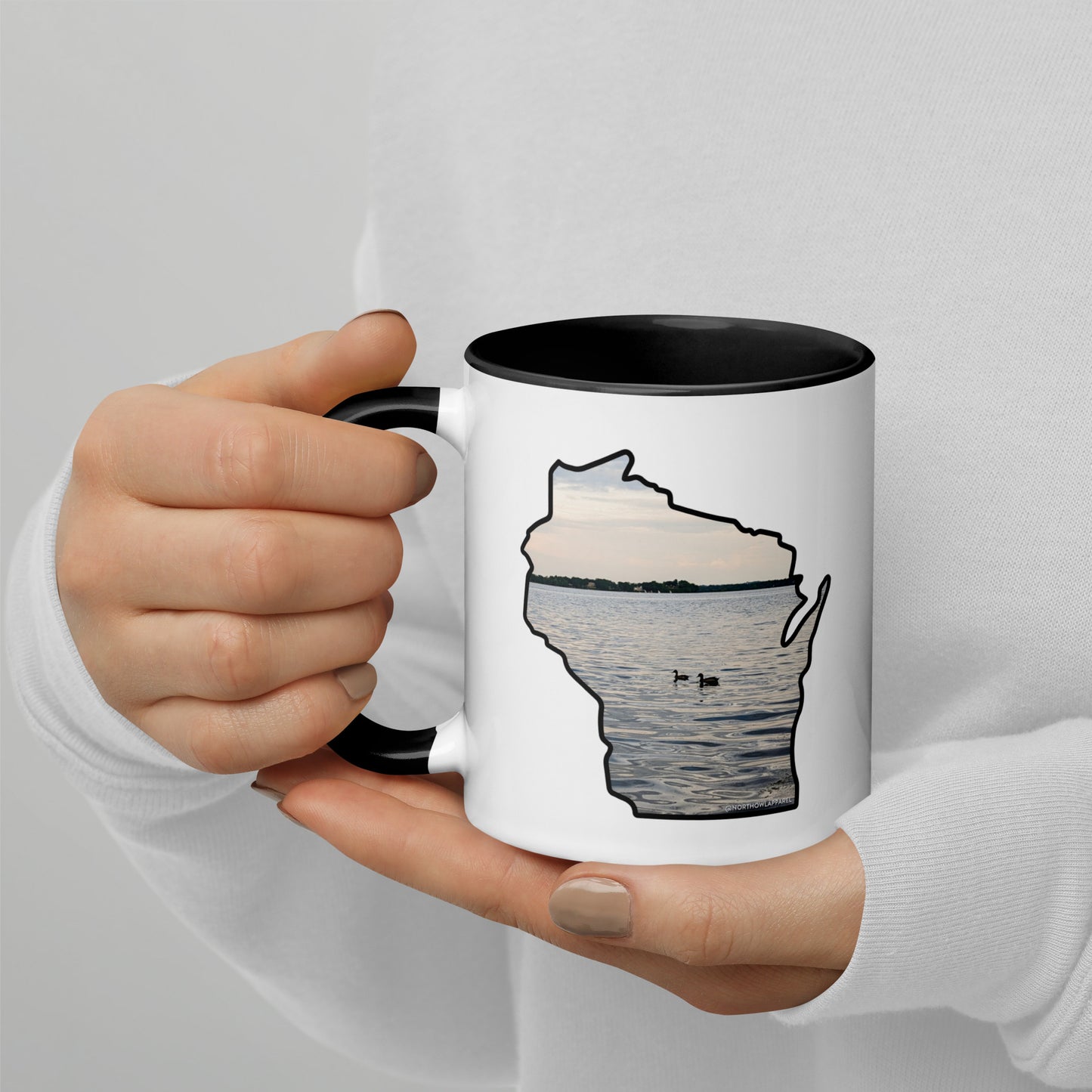 Wisconsin Loons on the Lake Coffee Mug North Owl Apparel
