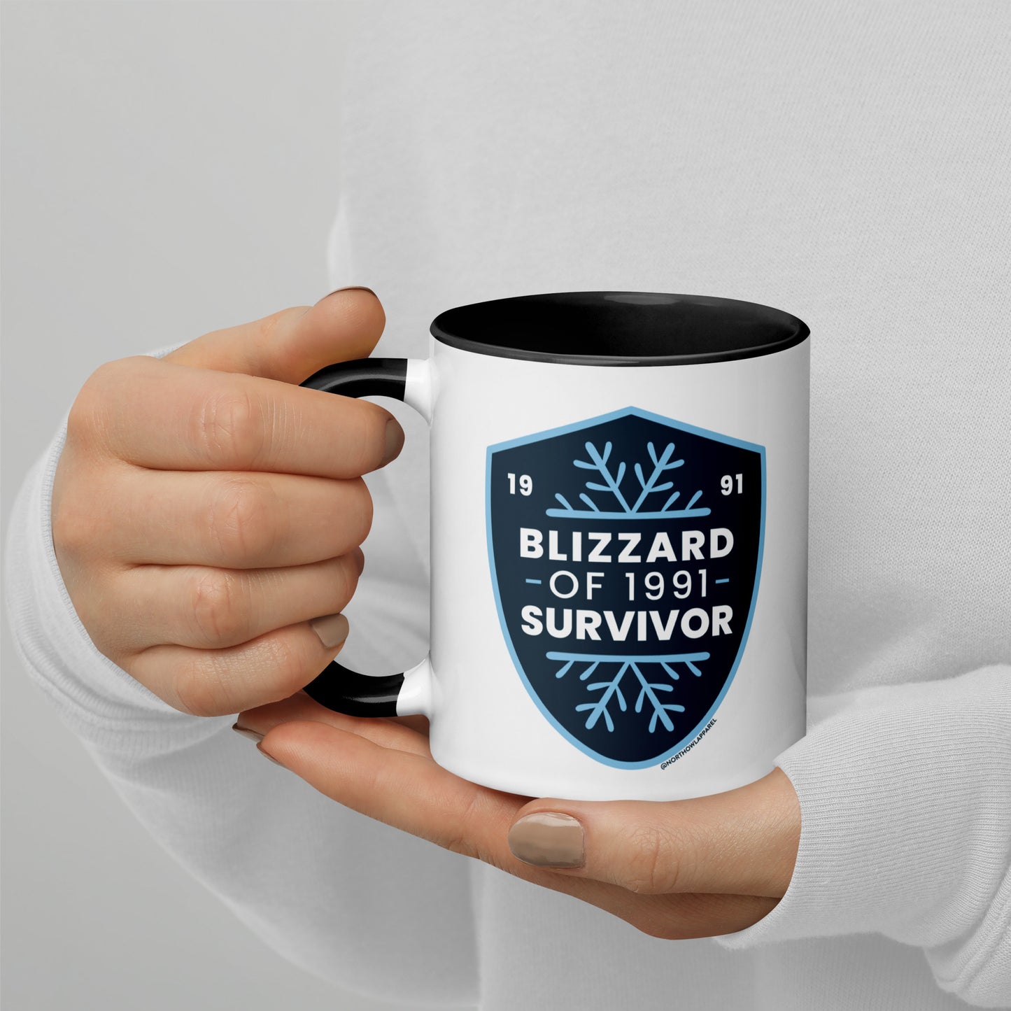 Blizzard Survivor of 1991 Coffee Mug North Owl Apparel