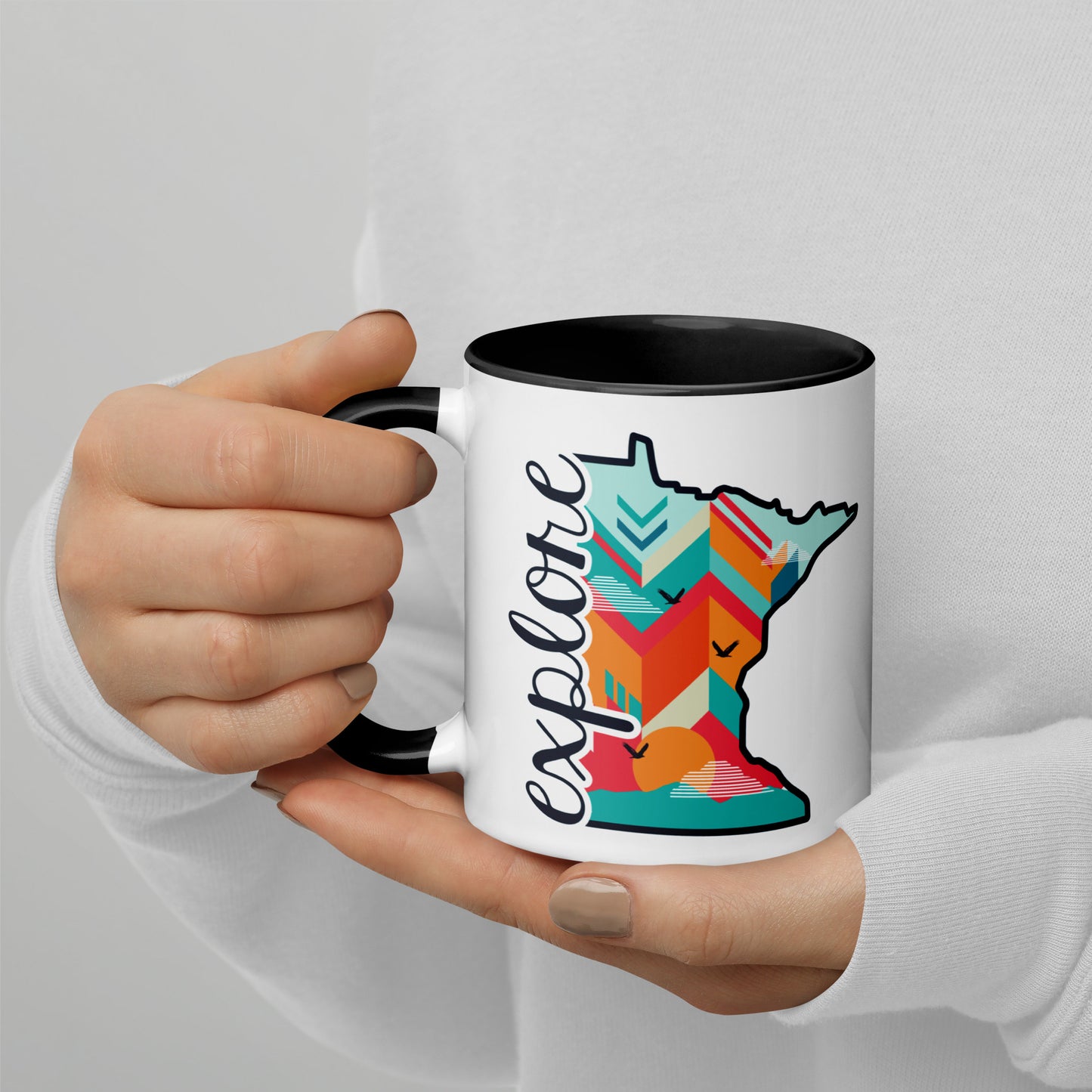 Explore Minnesota State Shape Coffee Mug North Owl Apparel