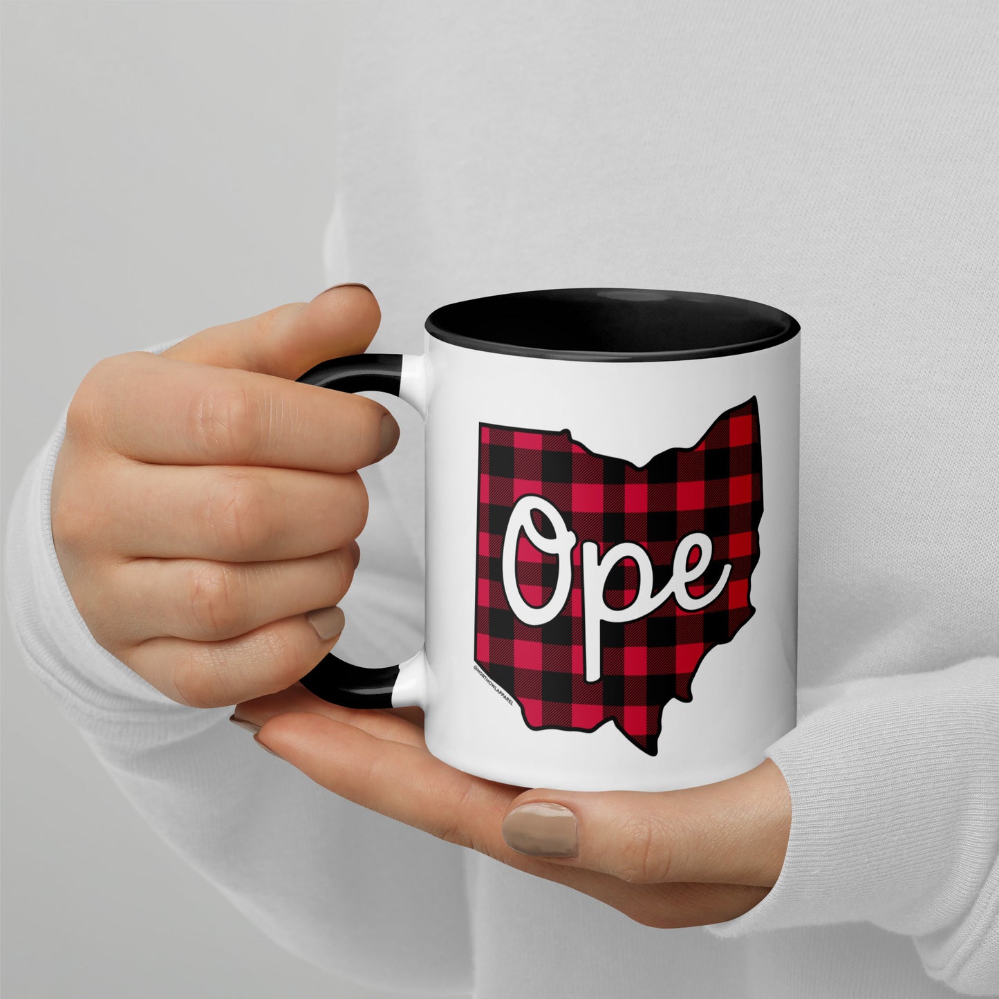 Ohio Ope Buffalo Plaid Coffee Mug North Owl Apparel