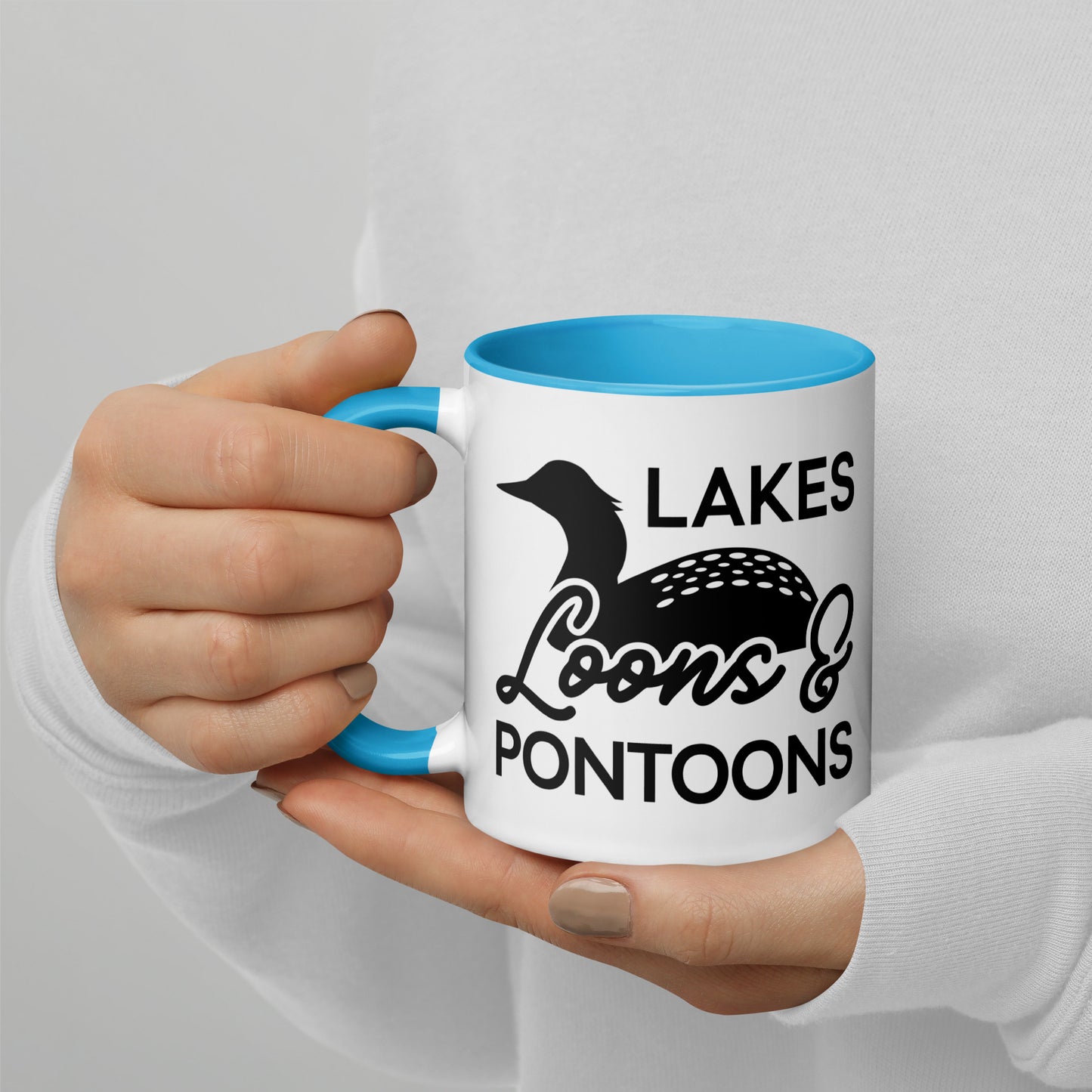 Lake, Loons, & Pontoons Coffee Mug North Owl Apparel