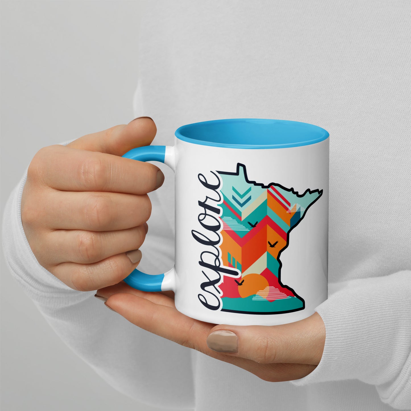 Explore Minnesota State Shape Coffee Mug North Owl Apparel