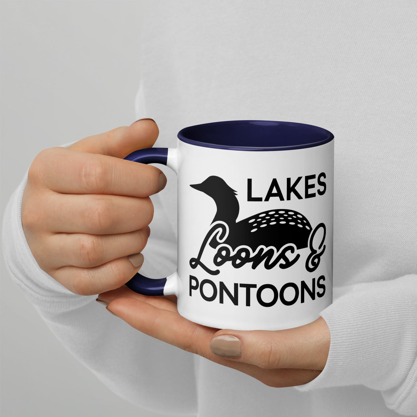 Lake, Loons, & Pontoons Coffee Mug North Owl Apparel