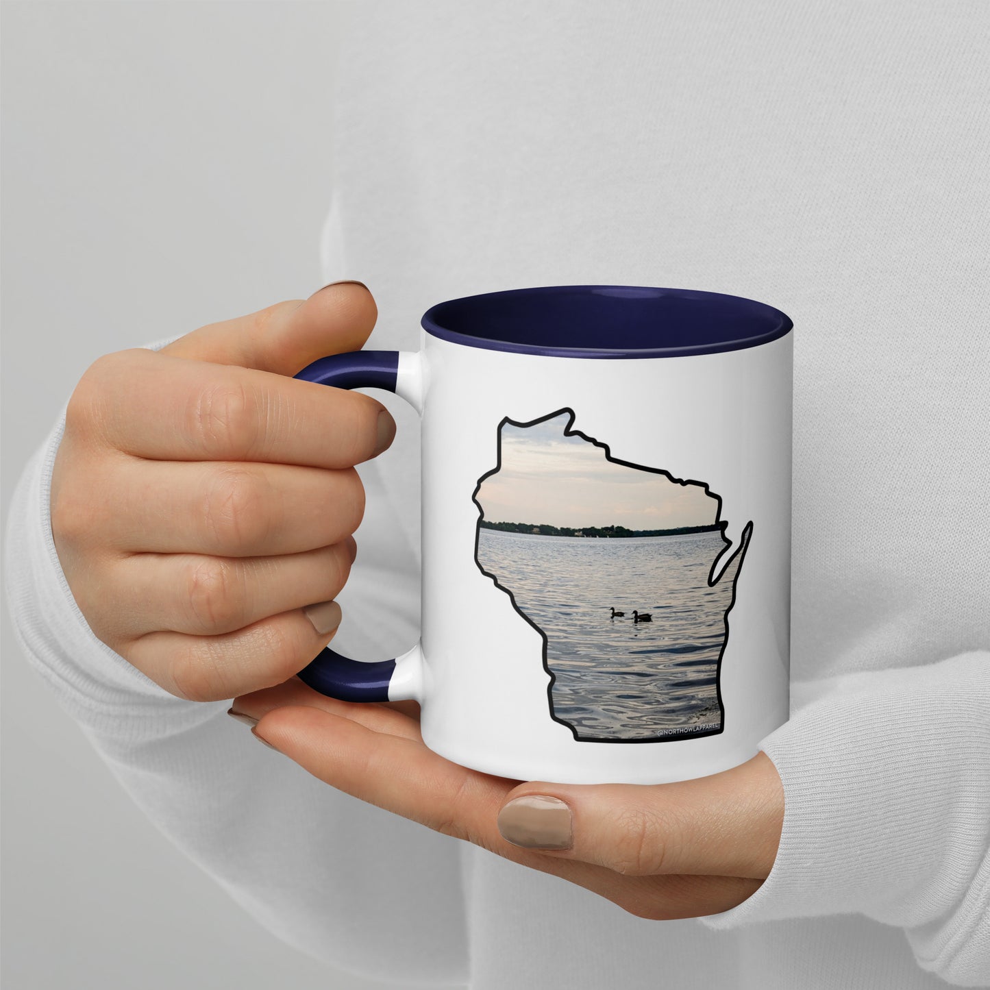 Wisconsin Loons on the Lake Coffee Mug North Owl Apparel