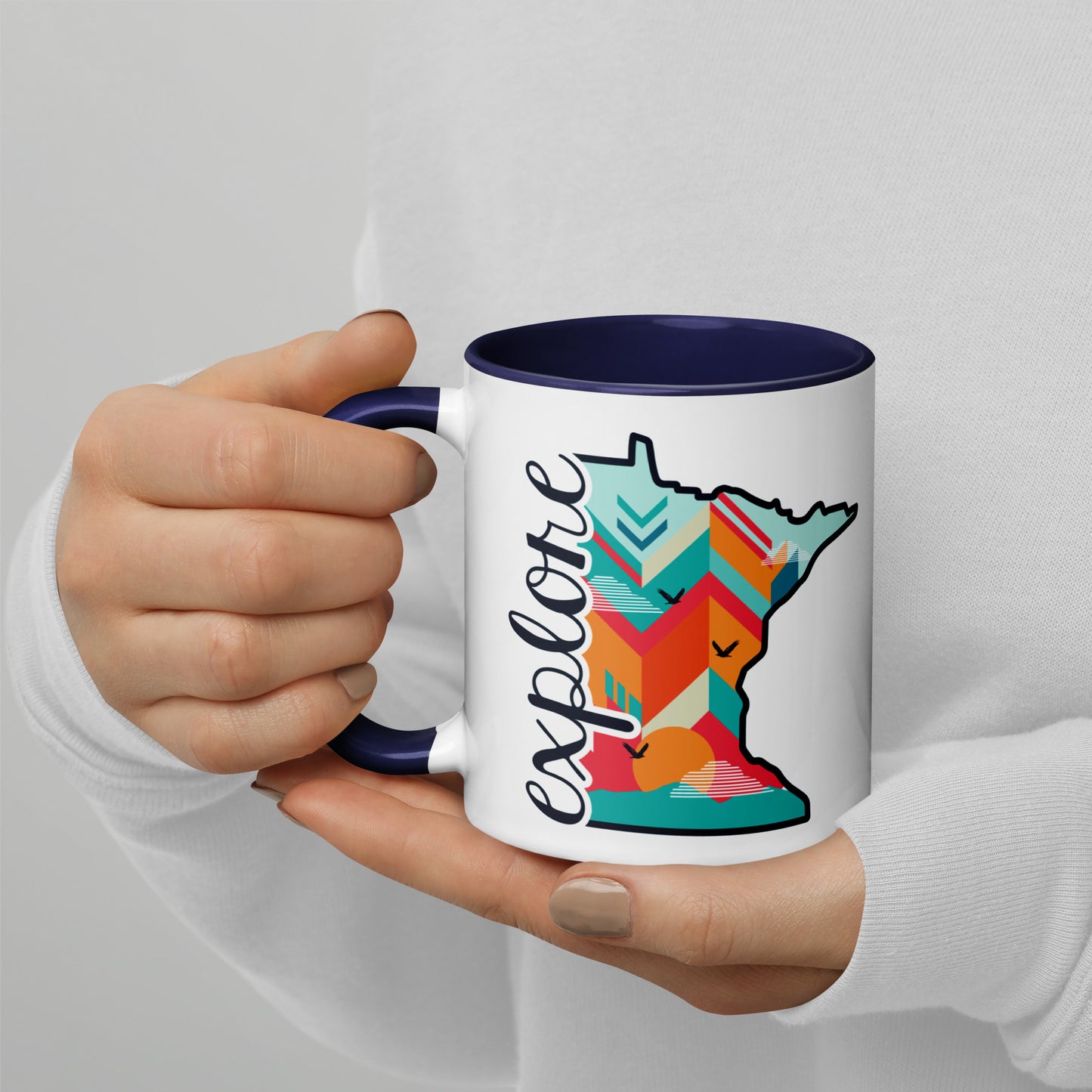 Explore Minnesota State Shape Coffee Mug North Owl Apparel