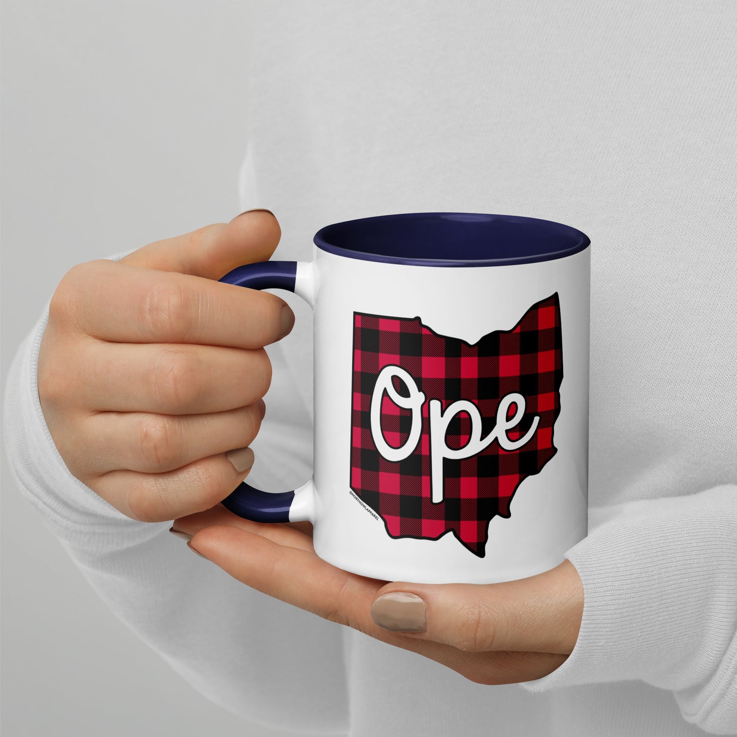 Ohio Ope Buffalo Plaid Coffee Mug North Owl Apparel