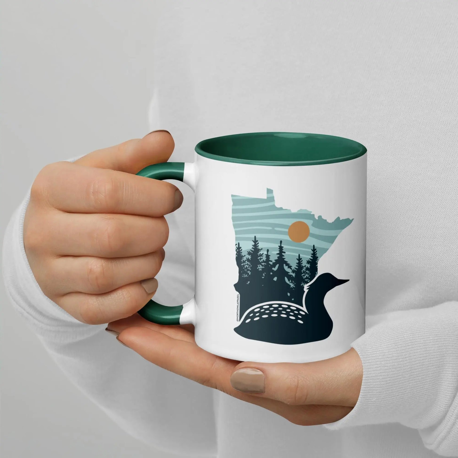 Minnesota Loon State Shape Mug North Owl Apparel