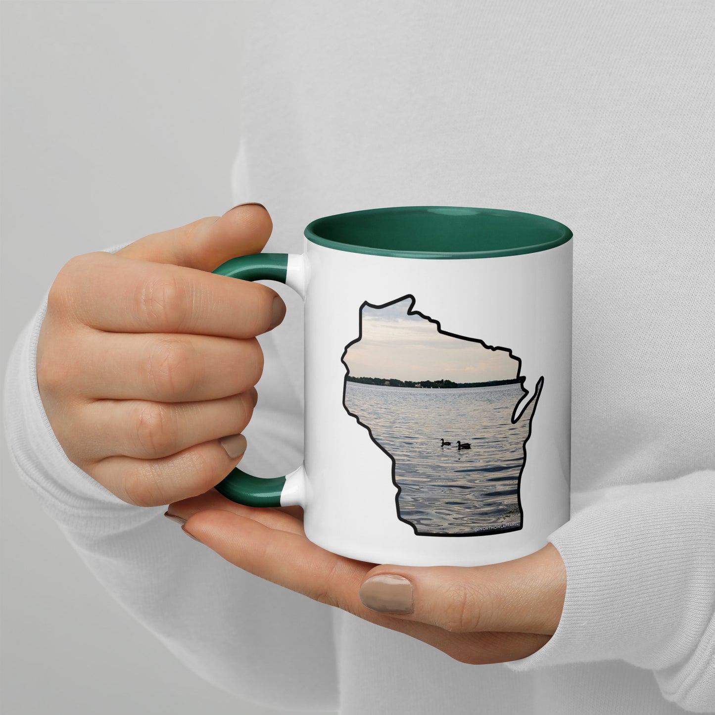 Wisconsin Loons on the Lake Coffee Mug North Owl Apparel