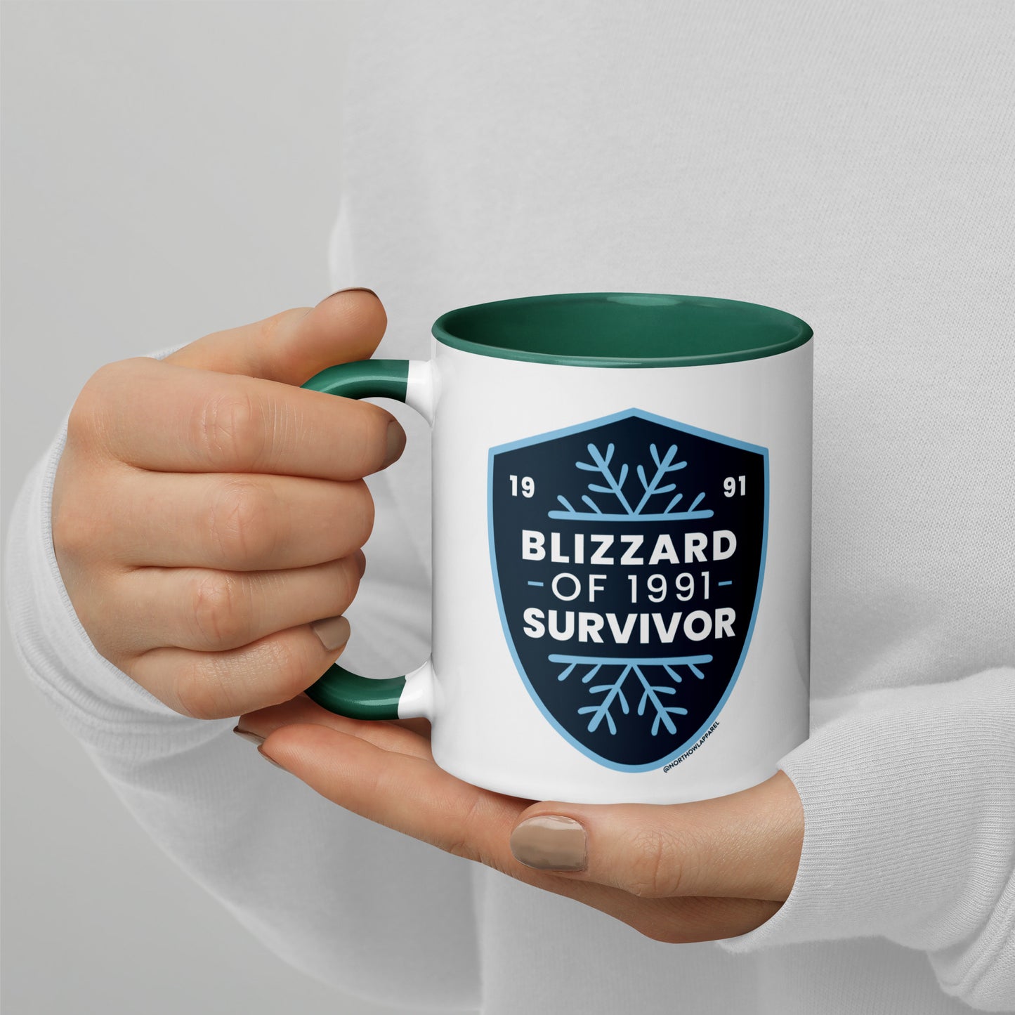 Blizzard Survivor of 1991 Coffee Mug North Owl Apparel
