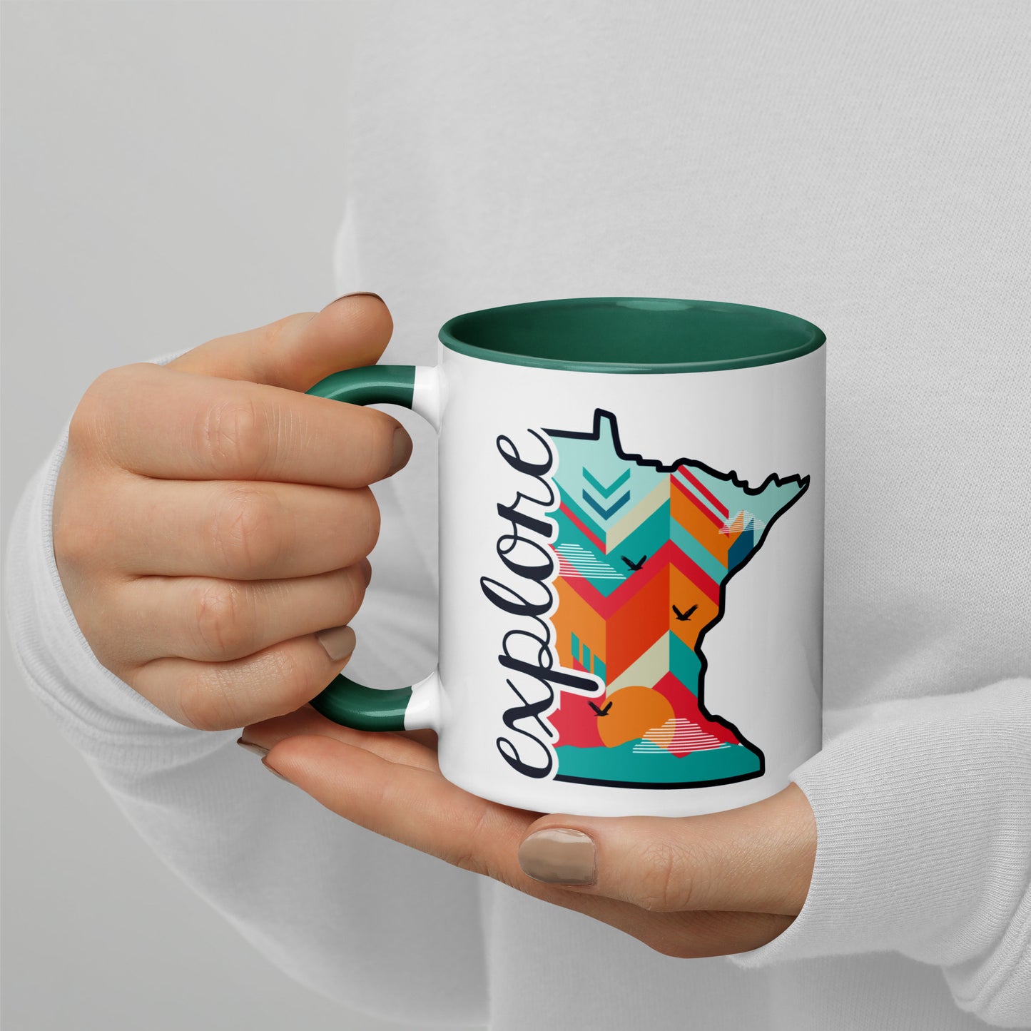 Explore Minnesota State Shape Coffee Mug North Owl Apparel