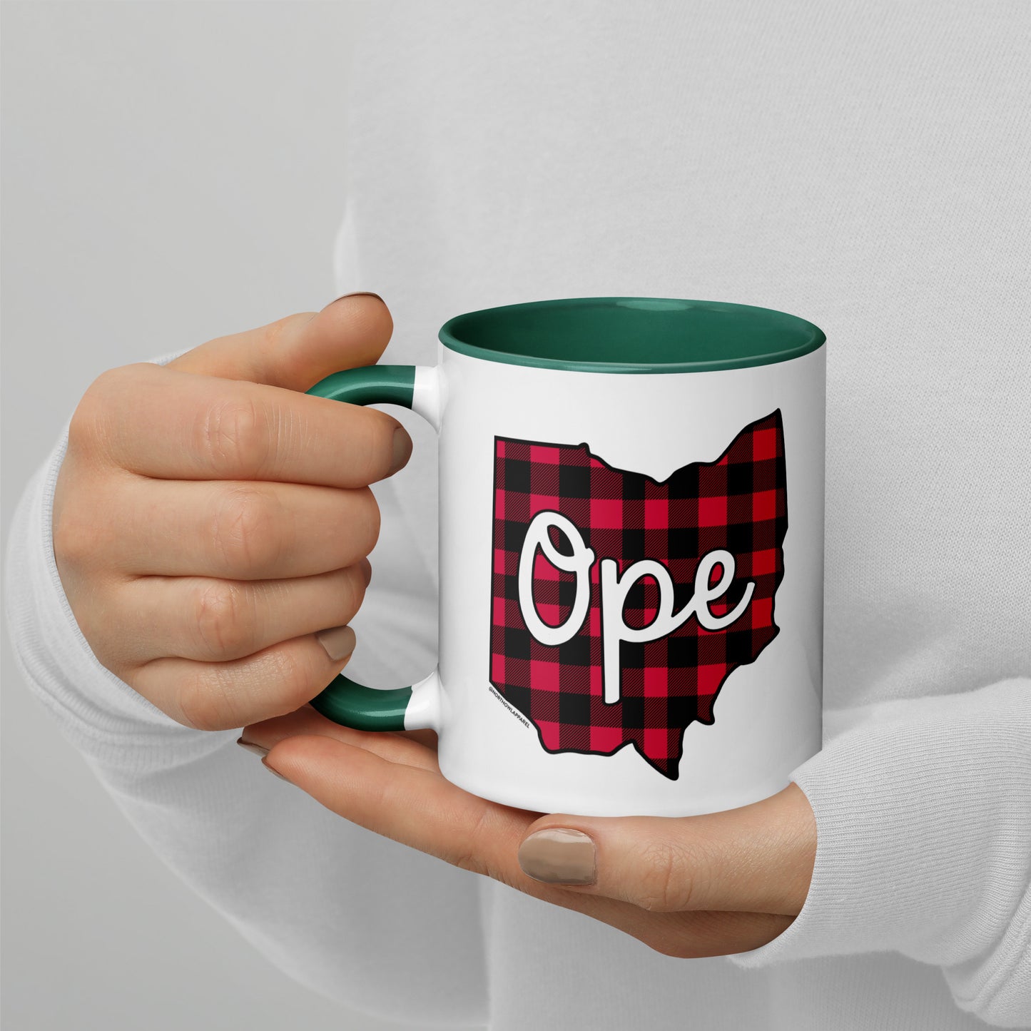 Ohio Ope Buffalo Plaid Coffee Mug North Owl Apparel