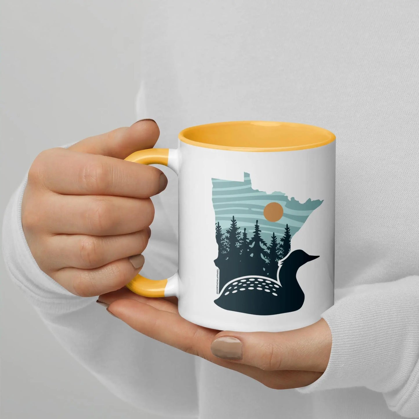 Minnesota Loon State Shape Mug North Owl Apparel