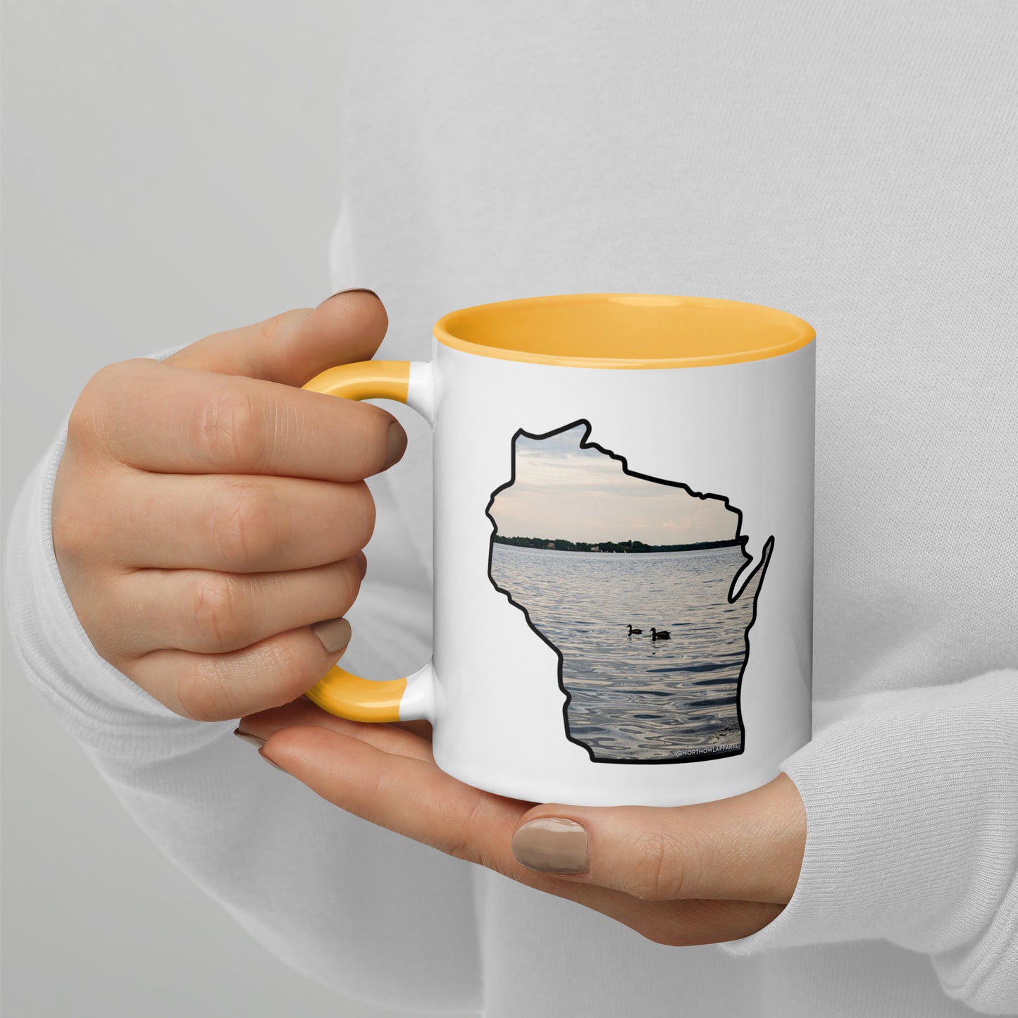Wisconsin Loons on the Lake Coffee Mug North Owl Apparel