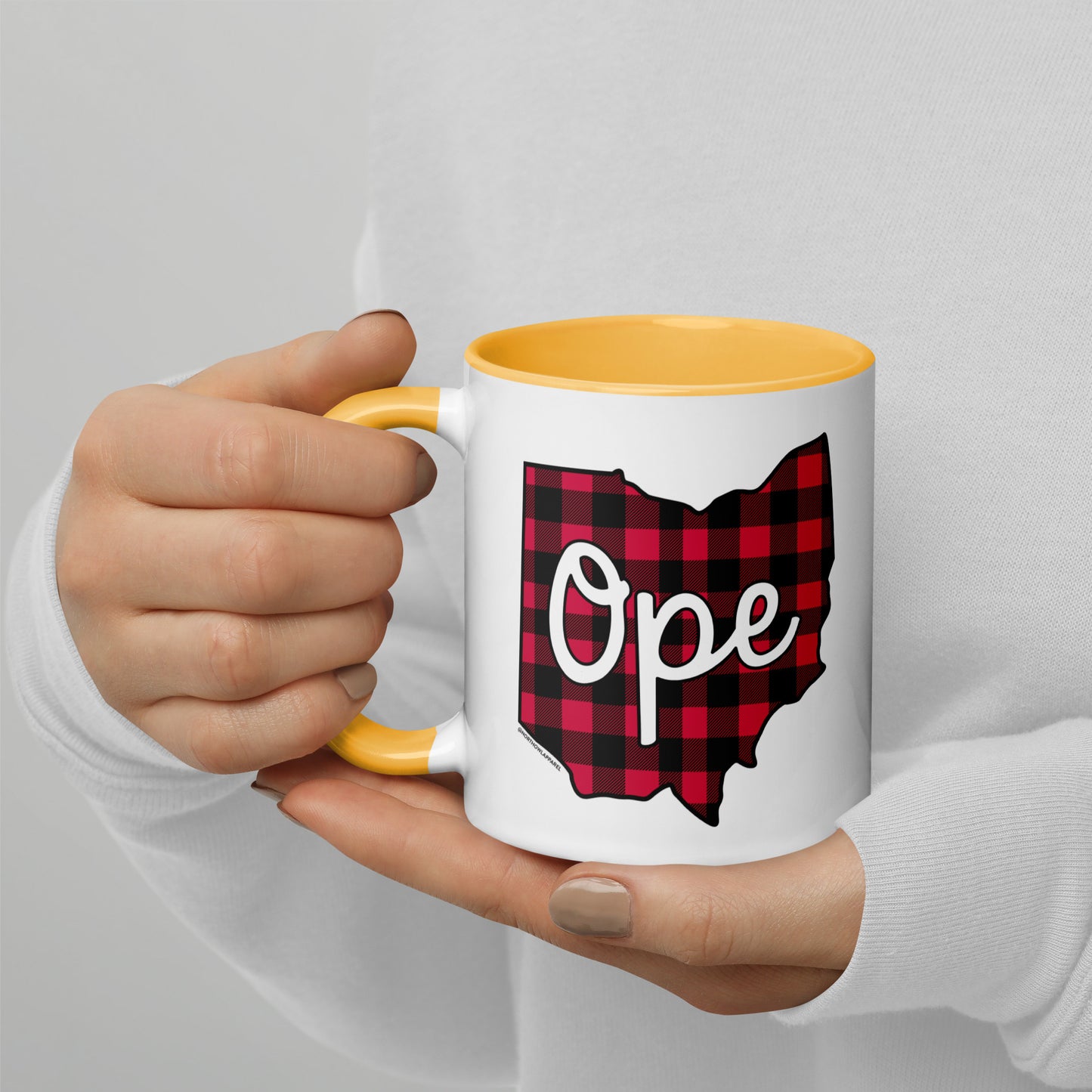 Ohio Ope Buffalo Plaid Coffee Mug North Owl Apparel