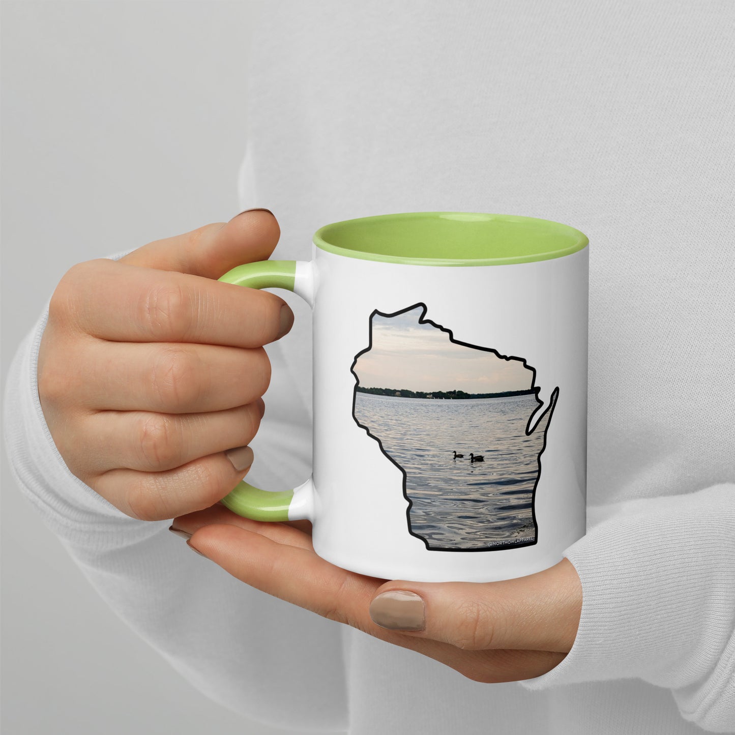 Wisconsin Loons on the Lake Coffee Mug North Owl Apparel