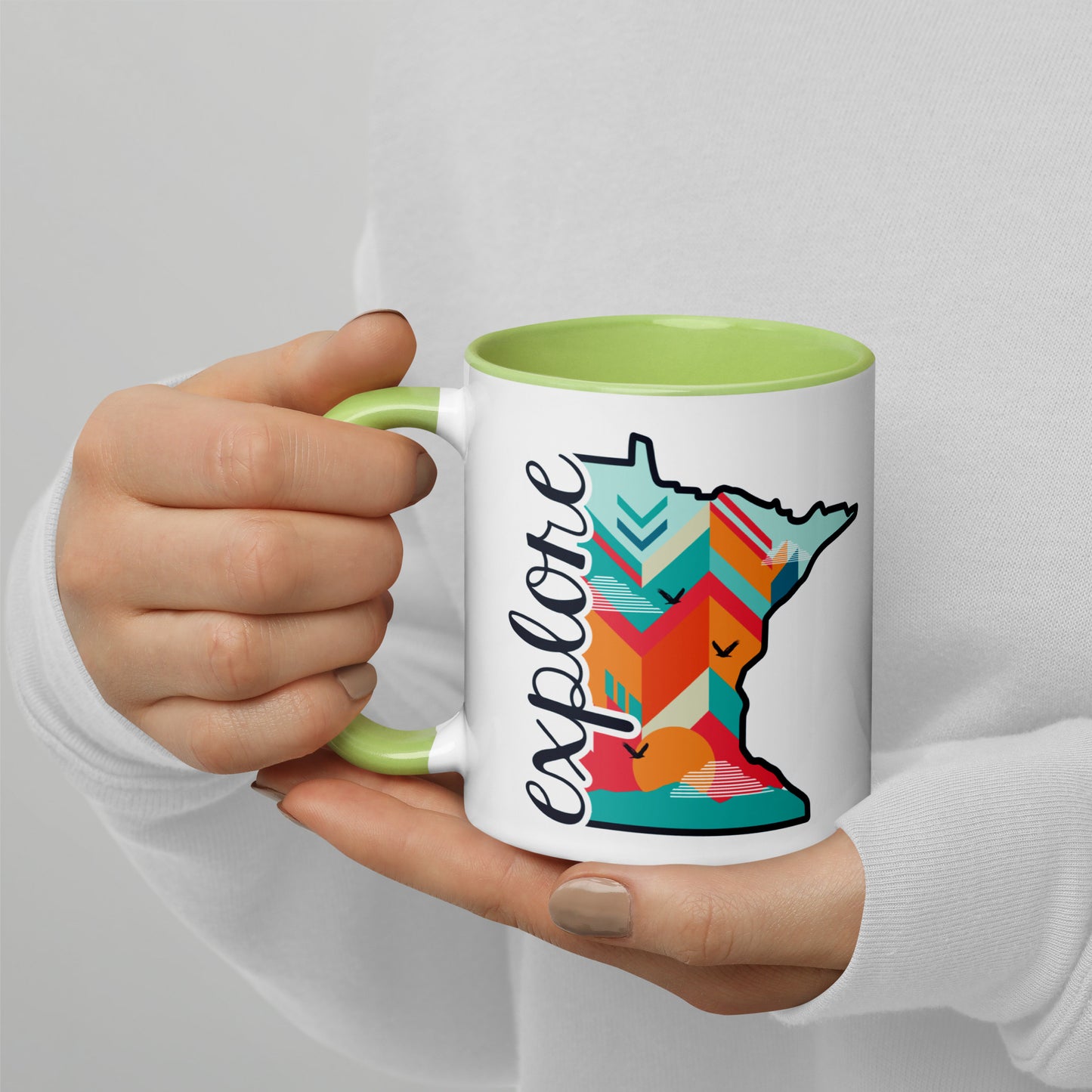 Explore Minnesota State Shape Coffee Mug North Owl Apparel