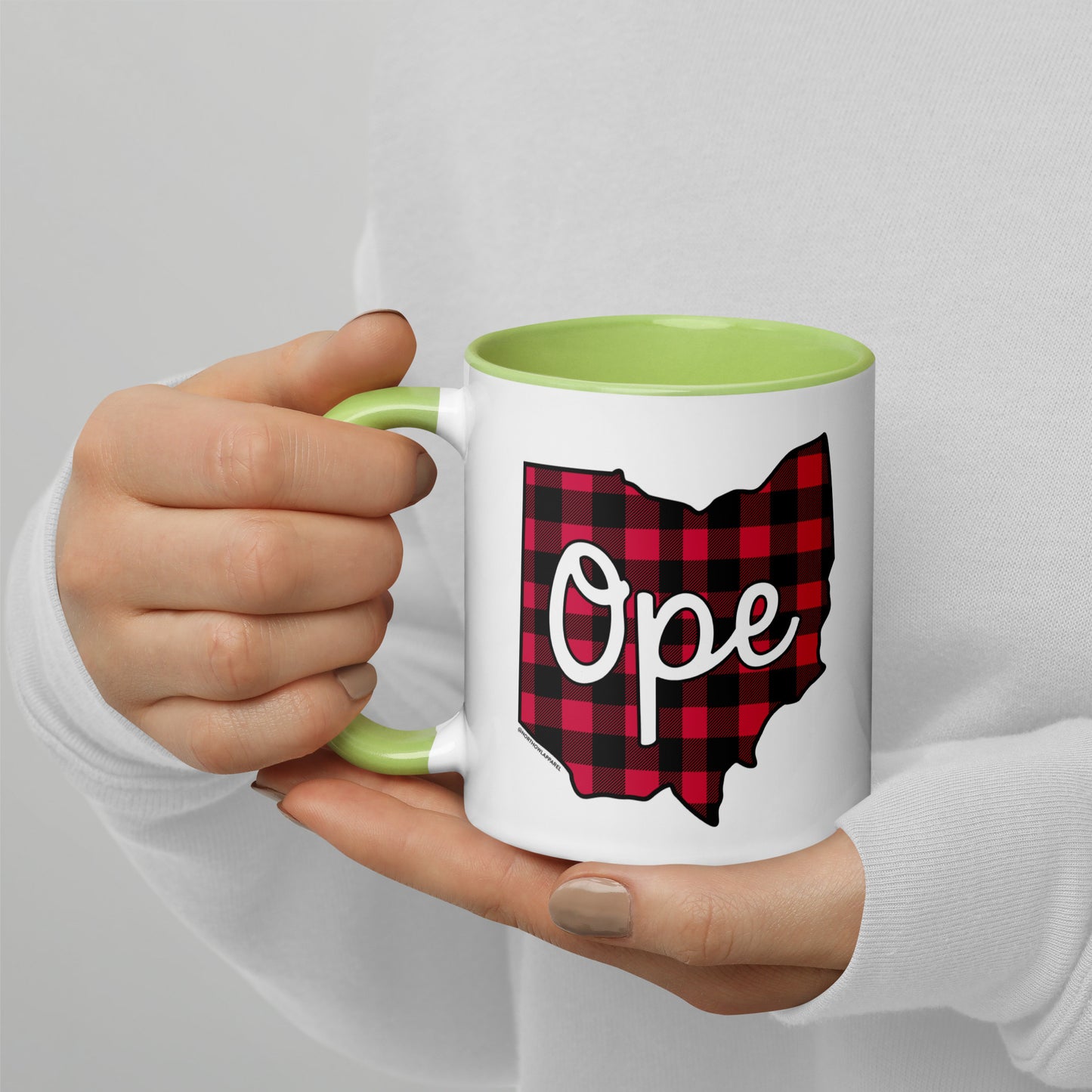 Ohio Ope Buffalo Plaid Coffee Mug North Owl Apparel