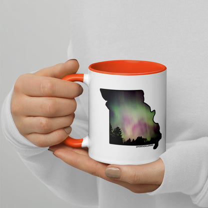 Missouri State Shape Northern Lights Mug North Owl Apparel