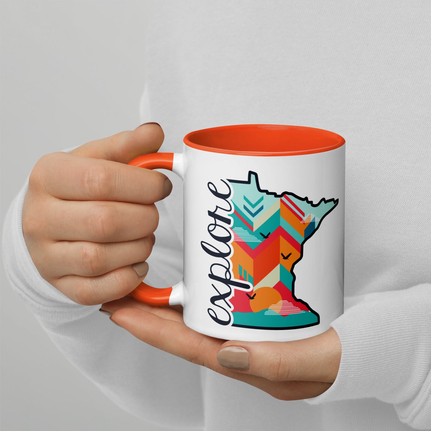 Explore Minnesota State Shape Coffee Mug North Owl Apparel