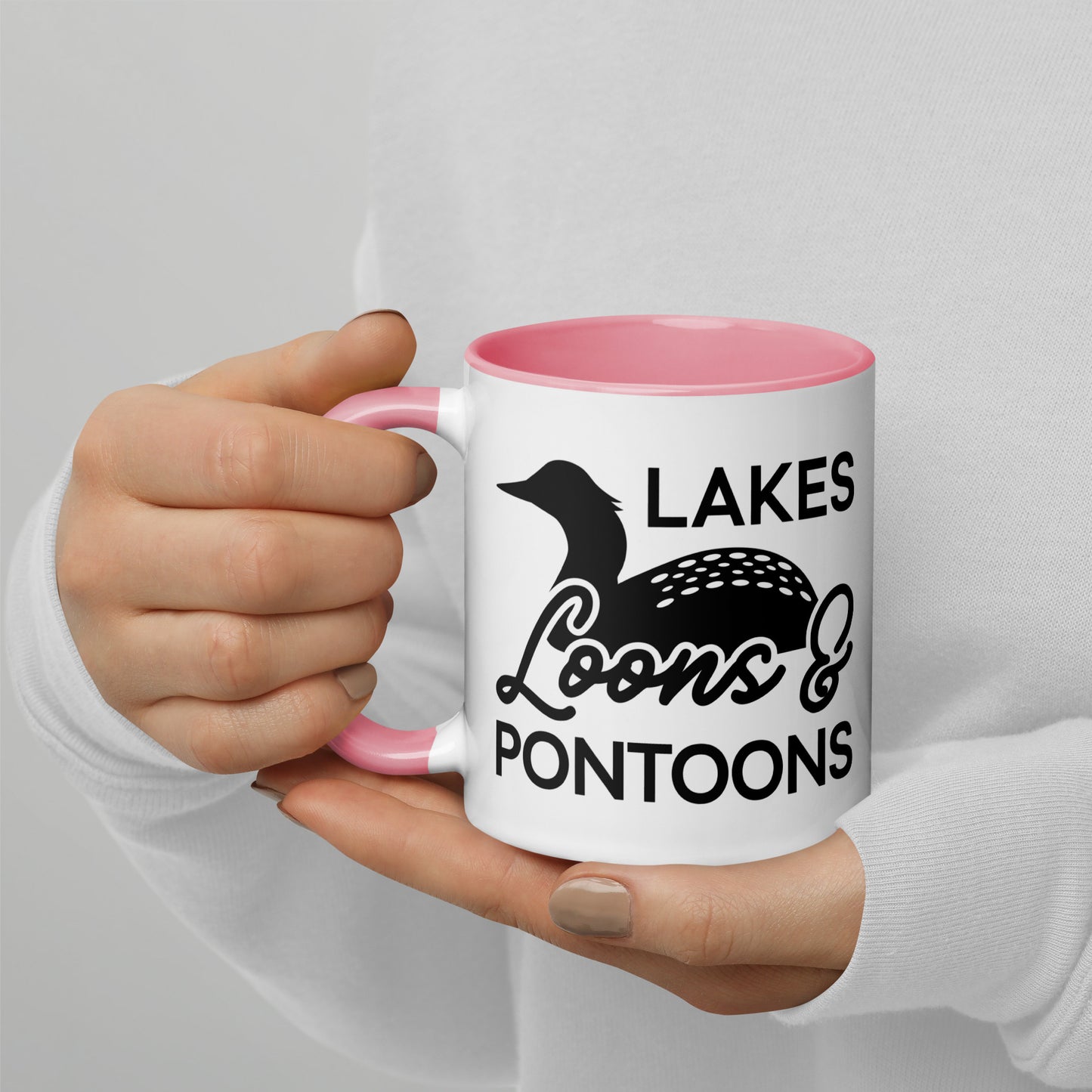 Lake, Loons, & Pontoons Coffee Mug North Owl Apparel