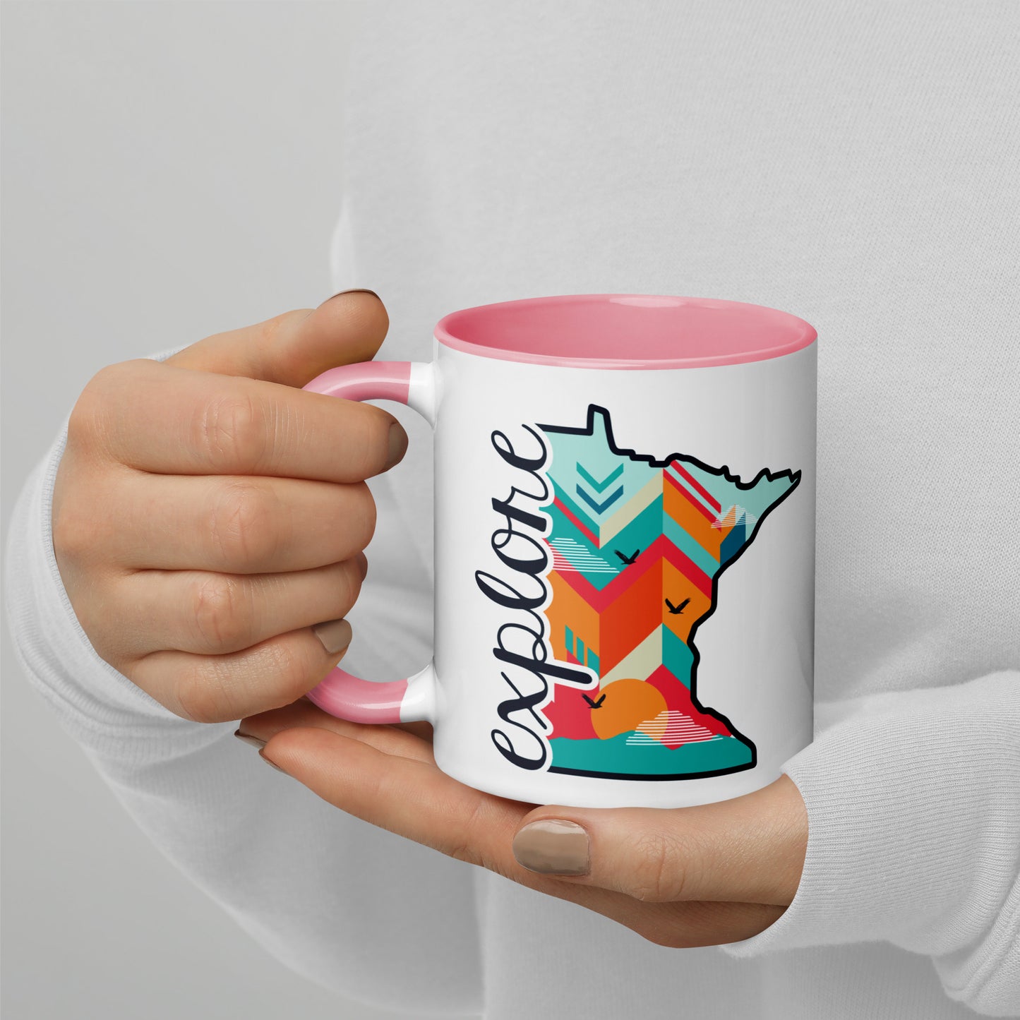 Explore Minnesota State Shape Coffee Mug North Owl Apparel