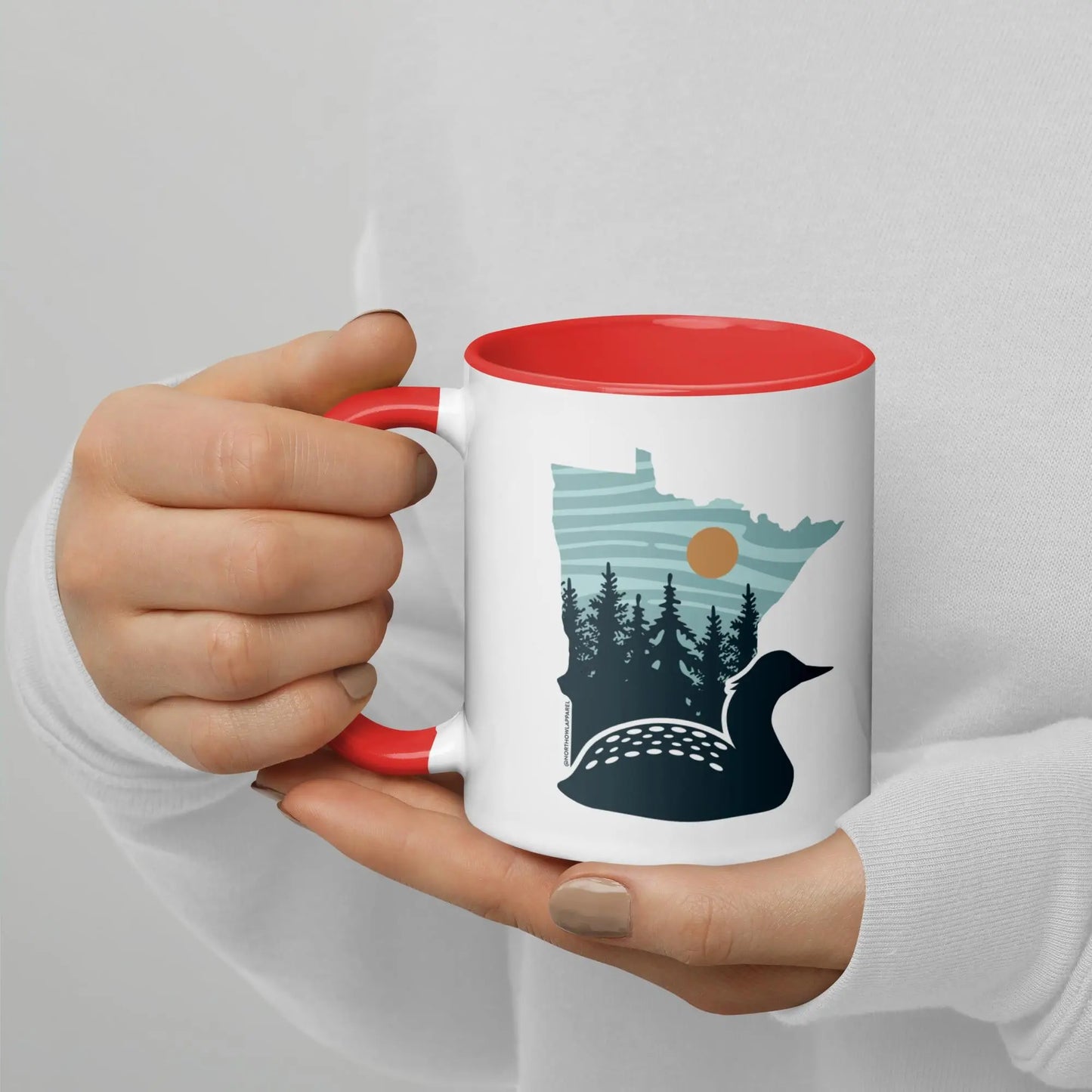 Minnesota Loon State Shape Mug North Owl Apparel