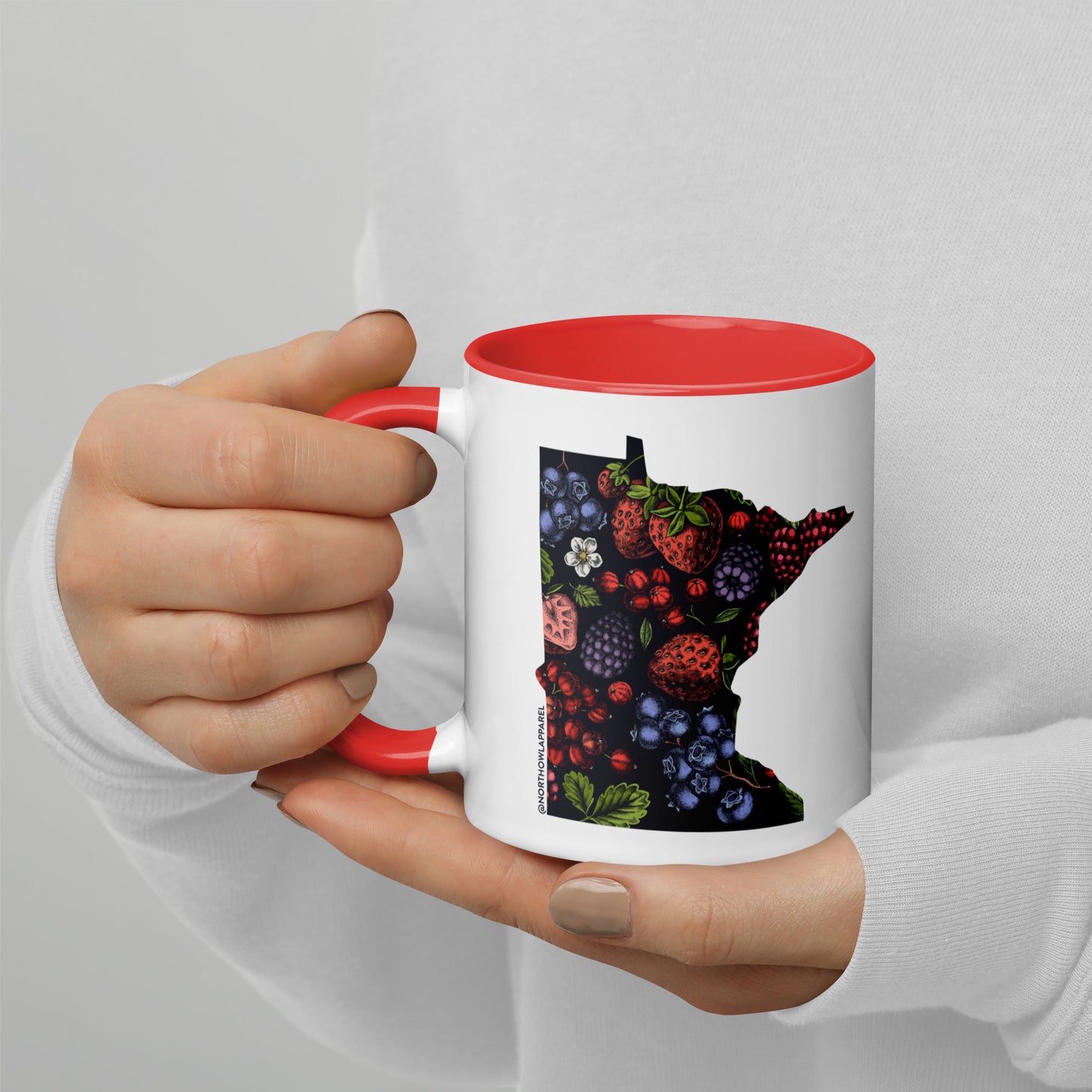 Minnesota Berries Fruit Coffee Mug North Owl Apparel