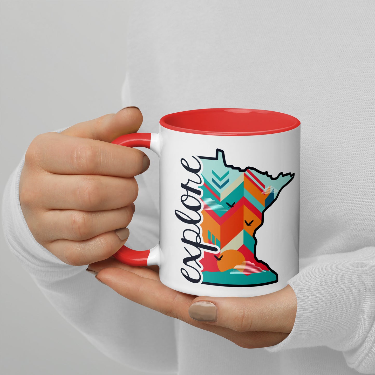 Explore Minnesota State Shape Coffee Mug North Owl Apparel